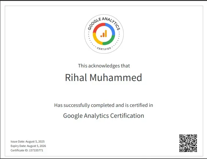 google certificate of digital marketing specialist in kannur